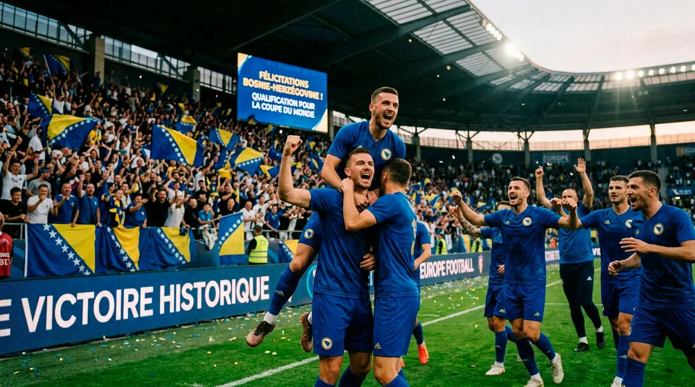 Équipe nationale de Bosnie-Herzégovine lors des barrages pour la Coupe du Monde 2026