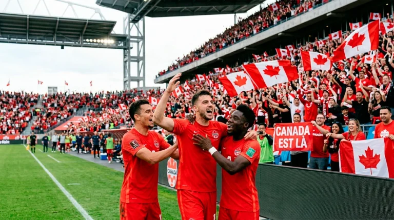 Équipe nationale du Canada lors d