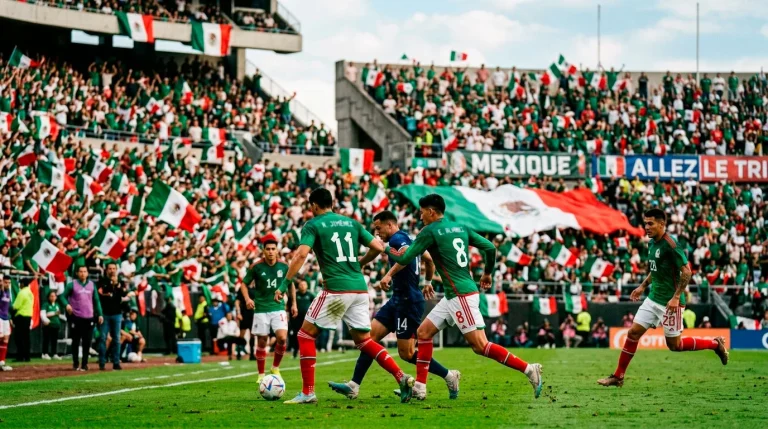 Équipe nationale du Mexique célébrant lors de la Coupe du Monde 2026
