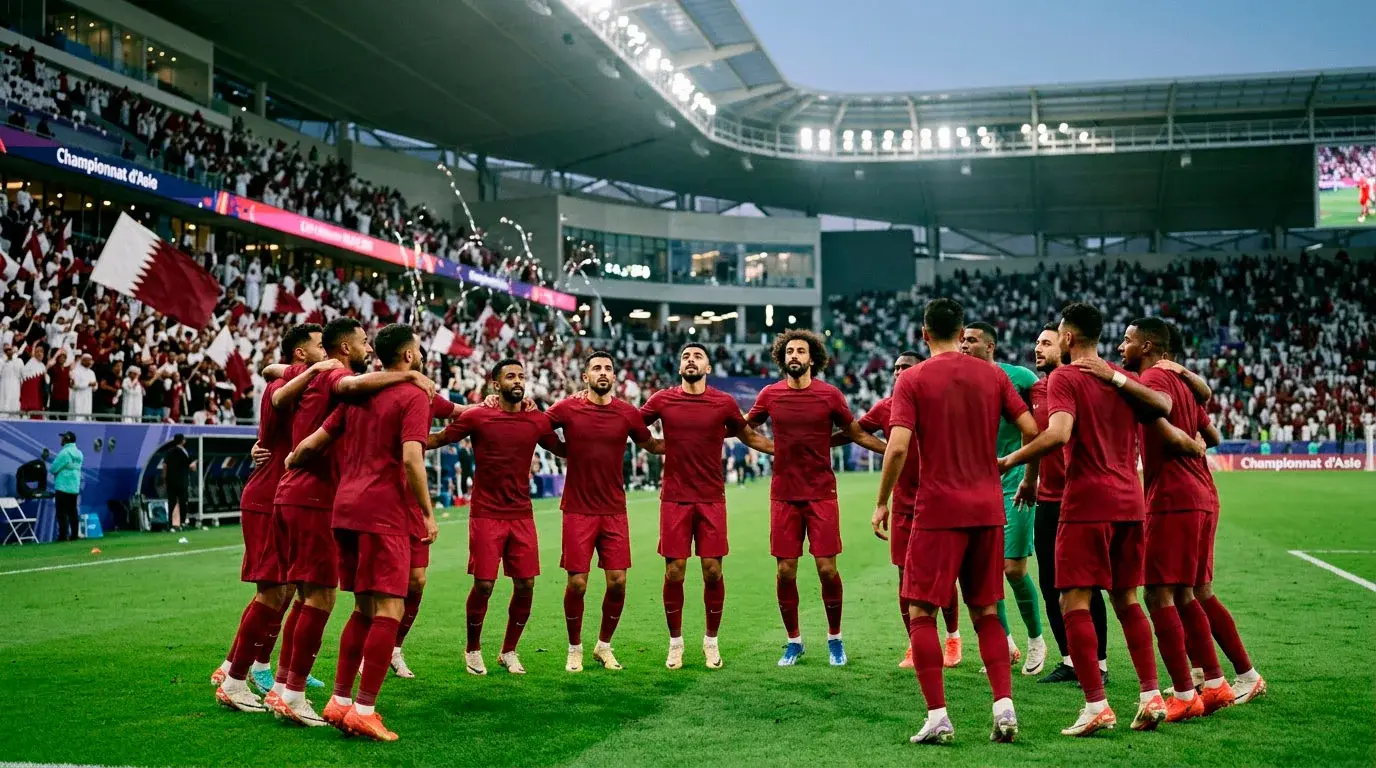 Équipe nationale du Qatar lors d