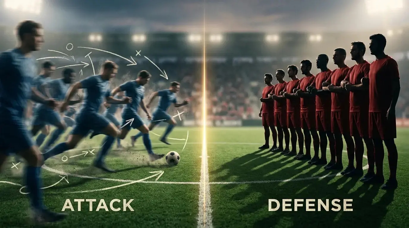 Illustration tactique du duel entre l'attaque française et la défense espagnole