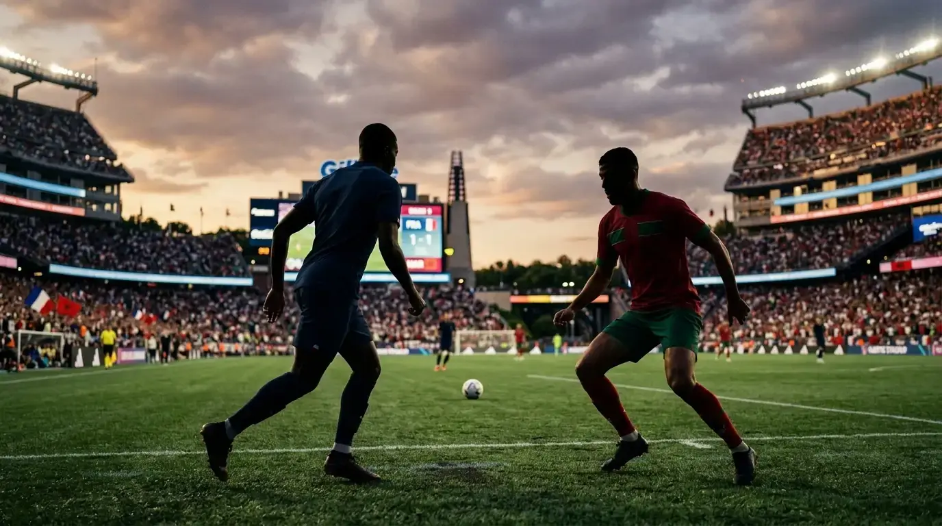 France et Maroc à Gillette Stadium, Foxborough